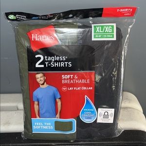 New! Mens Hanes 2 pack tshirts size XL